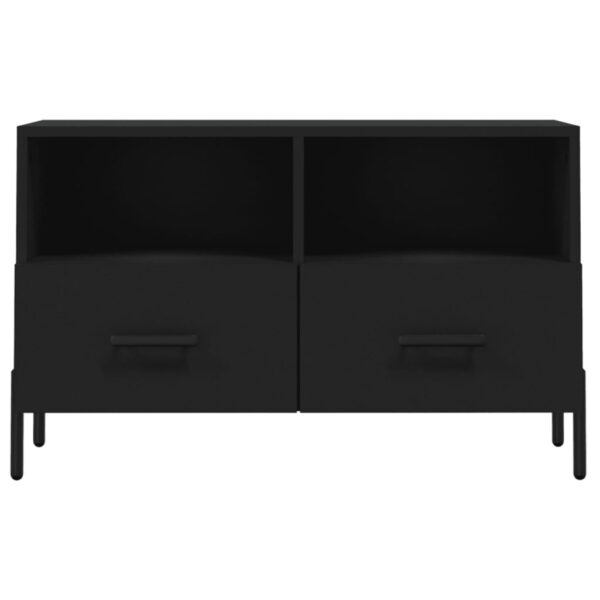 Móvel p/ TV 80x36x50 cm derivados de madeira preto - Image 4