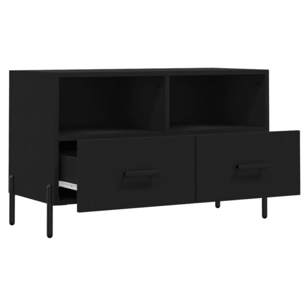 Móvel p/ TV 80x36x50 cm derivados de madeira preto - Image 5