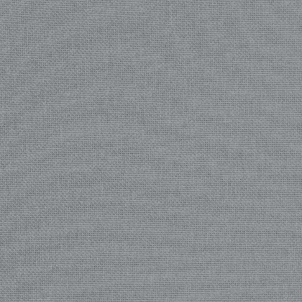 Poltrona com apoio de pés tecido cinzento-claro - Image 6