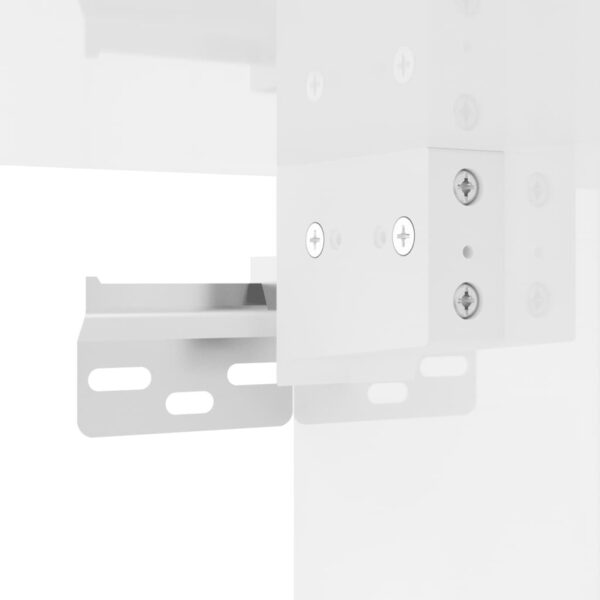 Armário de parede 34,5x34x90 cm branco brilhante - Image 11