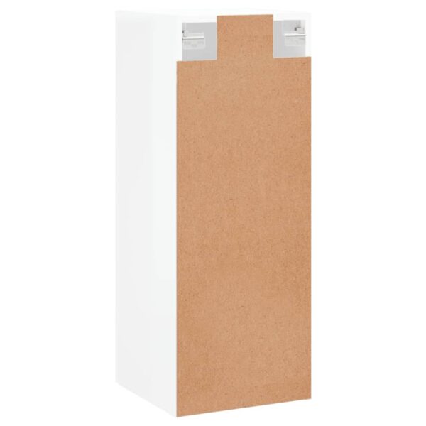Armário de parede 34,5x34x90 cm branco brilhante - Image 8