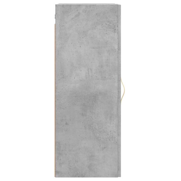 Armário de parede 34,5x34x90 cm cinzento cimento - Image 7