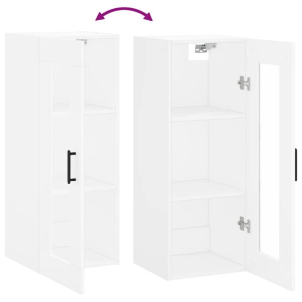 Armário de parede 34,5x34x90 cm branco - Image 9