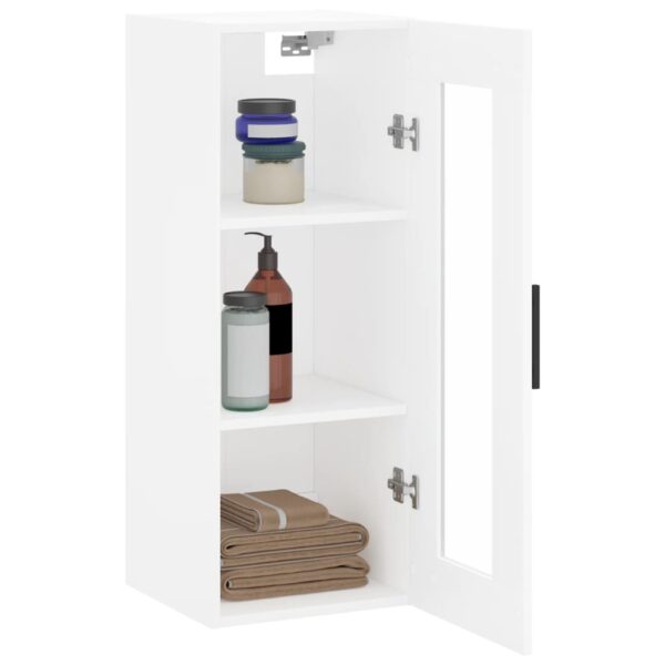 Armário de parede 34,5x34x90 cm branco - Image 4
