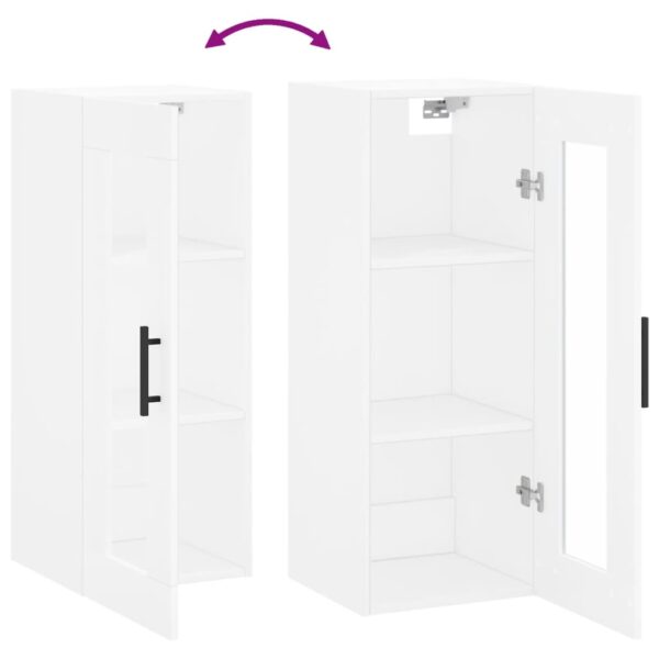 Armário de parede 34,5x34x90 cm branco - Image 9