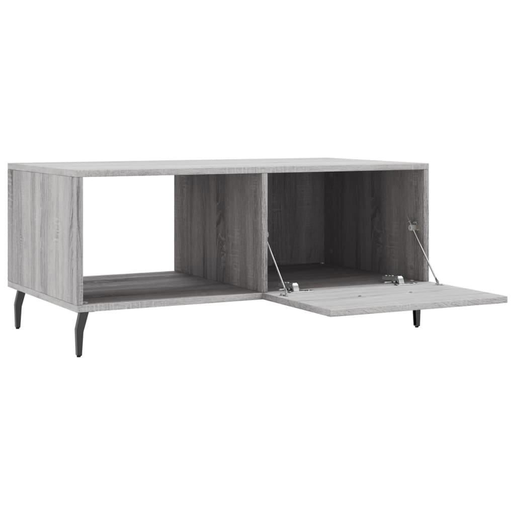 Mesa de centro 90x50x40 cm derivados de madeira cinzento sonoma - Image 5