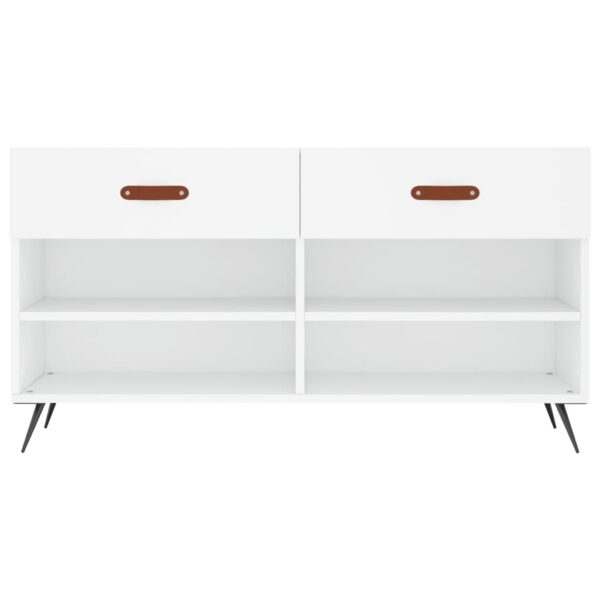 Banco sapateira 102x35x55 cm derivados de madeira branco - Image 5