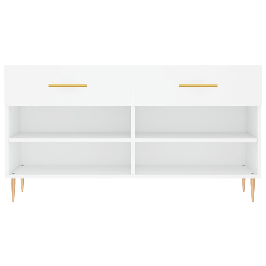 Banco sapateira 102x35x55 cm derivados de madeira branco - Image 5