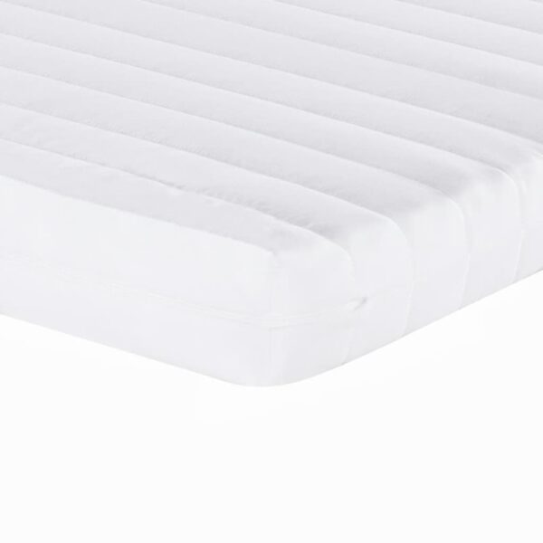 Sofá-cama com gavetão e colchões 90x200 cm tecido preto - Image 9