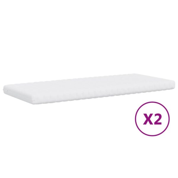 Sofá-cama c/ gavetão e colchões 100x200cm tecido cinzento-claro - Image 5