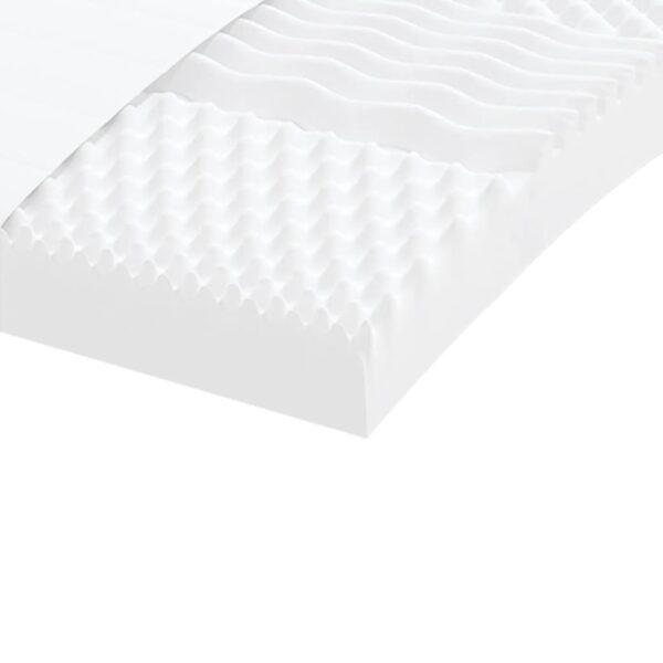 Sofá-cama c/ gavetão e colchões 100x200cm tecido cinzento-claro - Image 8