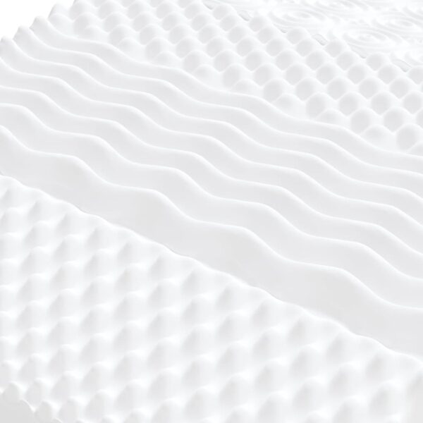 Sofá-cama com gavetão e gavetas 80x200 cm tecido cor creme - Image 8