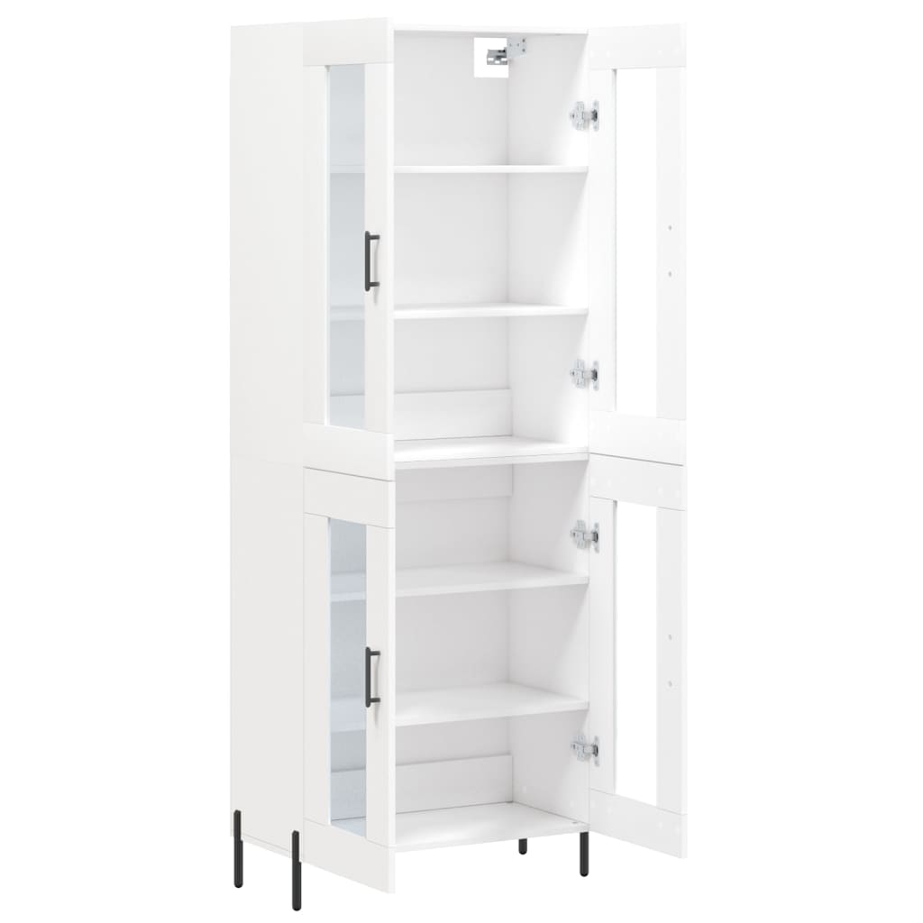 Armário alto 69,5x34x180 cm derivados de madeira branco - Image 3
