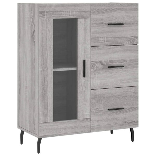 Armário alto 69,5x34x180 cm derivados de madeira sonoma cinza - Image 6