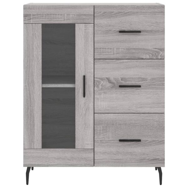 Armário alto 69,5x34x180 cm derivados de madeira sonoma cinza - Image 7