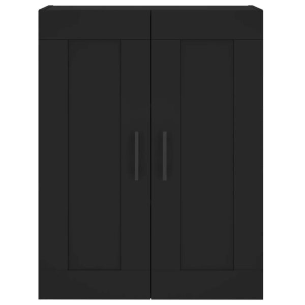 Armário alto 69,5x34x180 cm derivados de madeira preto - Image 5