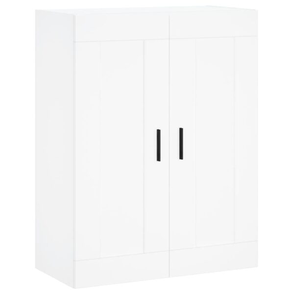 Armário alto 69,5x34x180 cm derivados de madeira branco - Image 4