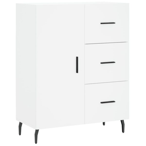 Armário alto 69,5x34x180 cm derivados de madeira branco - Image 6