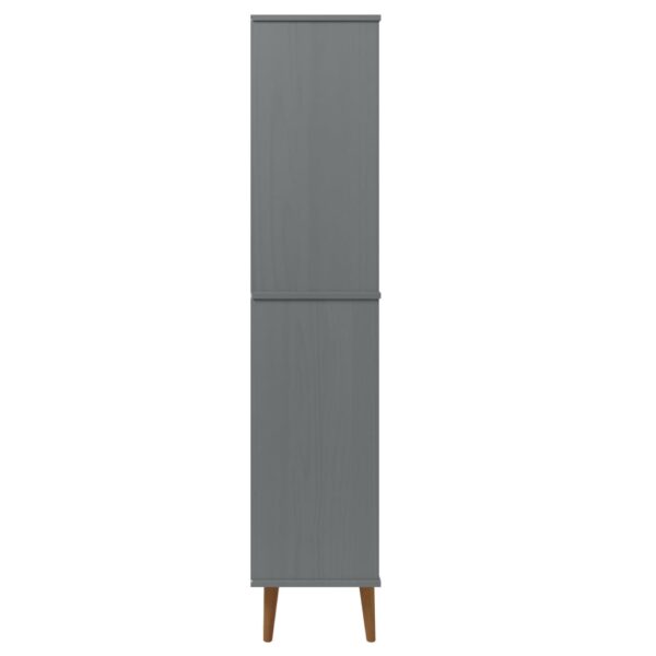Estante MOLDE 85x35x170,5 cm pinho maciço cinzento - Image 5