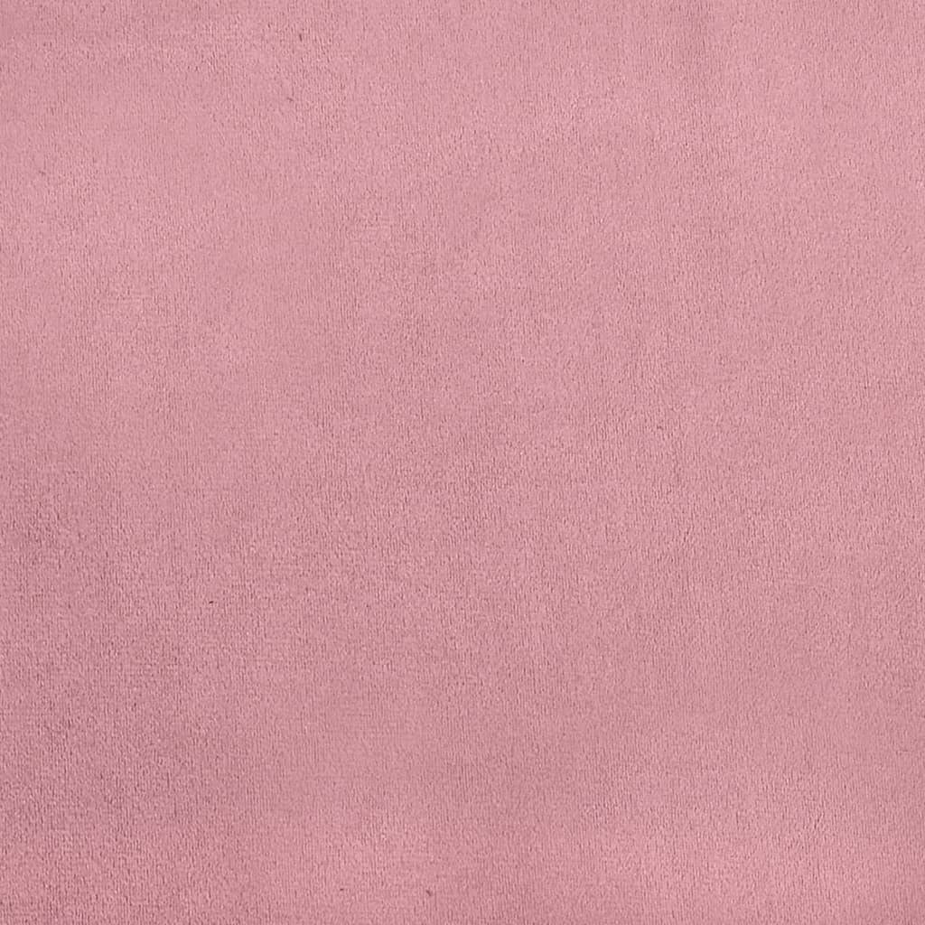 Cadeira c/ apoio de braços 62x79x79 cm veludo rosa - Image 6