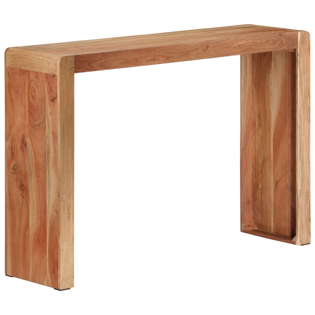 Mesa consola 110x30x76 cm madeira de acácia maciça - Image 11
