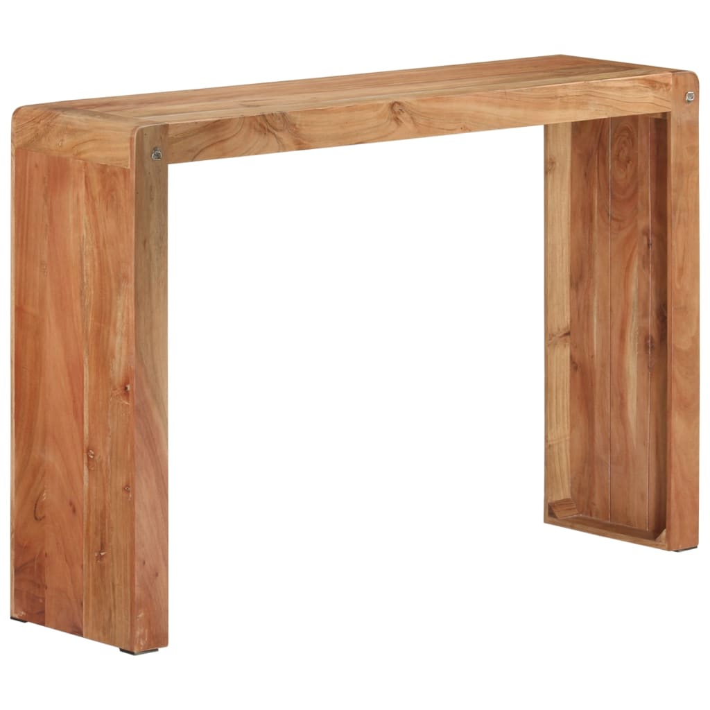 Mesa consola 110x30x76 cm madeira de acácia maciça - Image 12