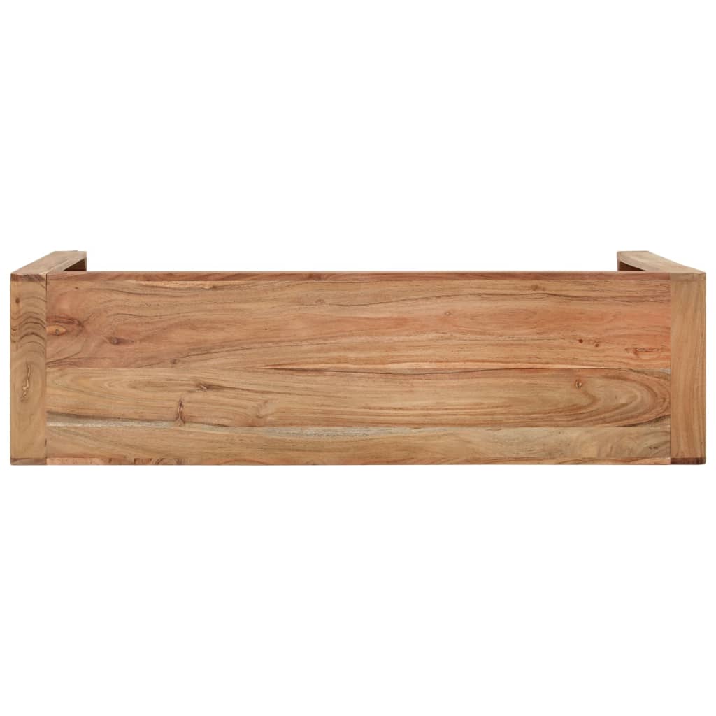 Mesa consola 110x30x76 cm madeira de acácia maciça - Image 4