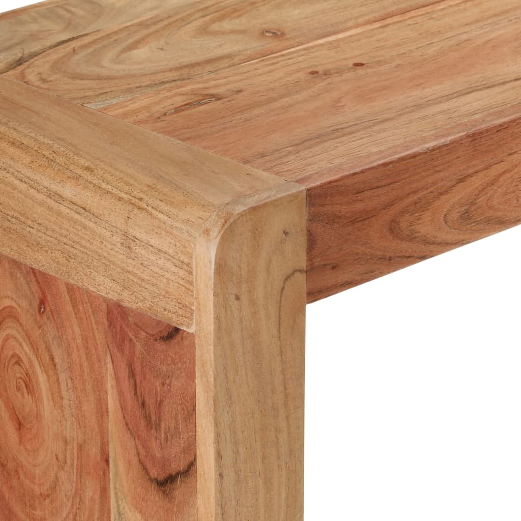 Mesa consola 110x30x76 cm madeira de acácia maciça - Image 5