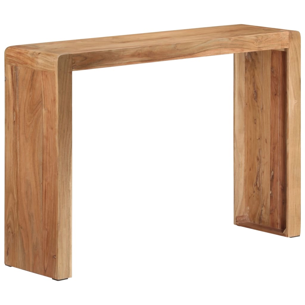 Mesa consola 110x30x76 cm madeira de acácia maciça - Image 8
