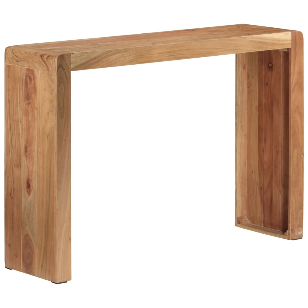 Mesa consola 110x30x76 cm madeira de acácia maciça - Image 9
