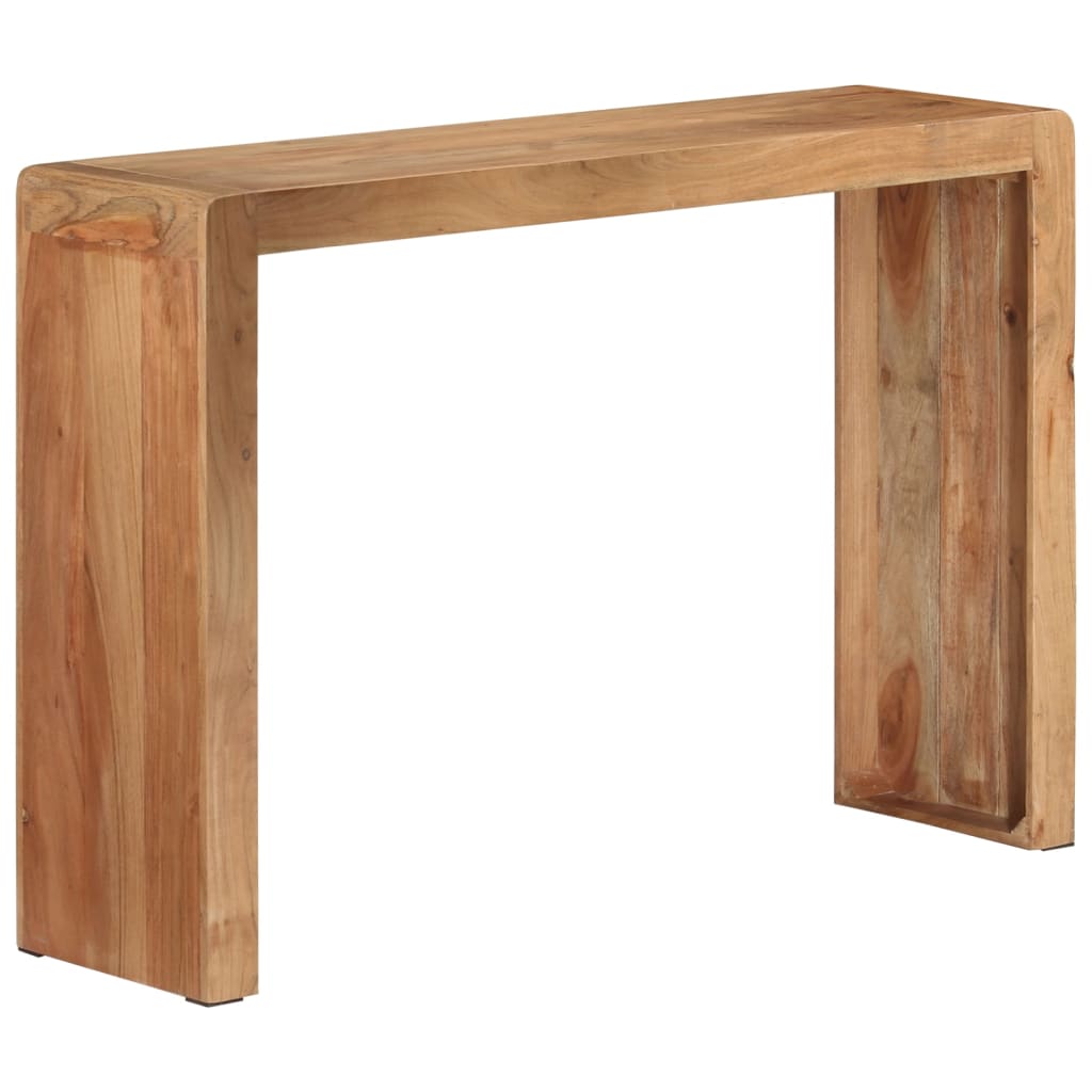 Mesa consola 110x30x76 cm madeira de acácia maciça - Image 10