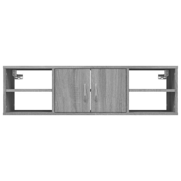 Estante 102x30x29 cm derivados de madeira cinzento sonoma - Image 4