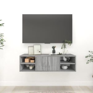 Estante 102x30x29 cm derivados de madeira cinzento sonoma