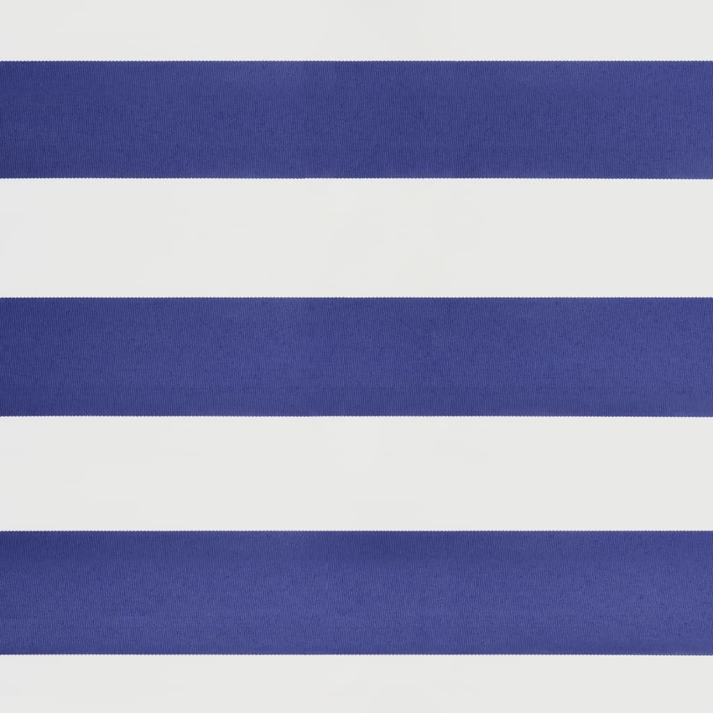 Toldo retrátil 5x3 m tecido e alumínio azul e branco - Image 7