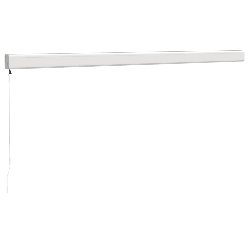 Toldo retrátil 4x3 m tecido e alumínio amarelo e branco - Image 5