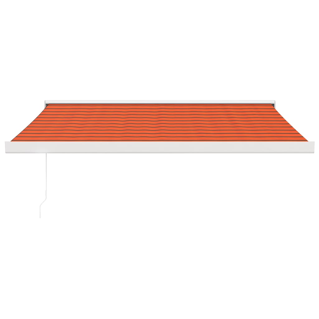 Toldo retrátil 3,5x2,5 m tecido e alumínio laranja e castanho - Image 2
