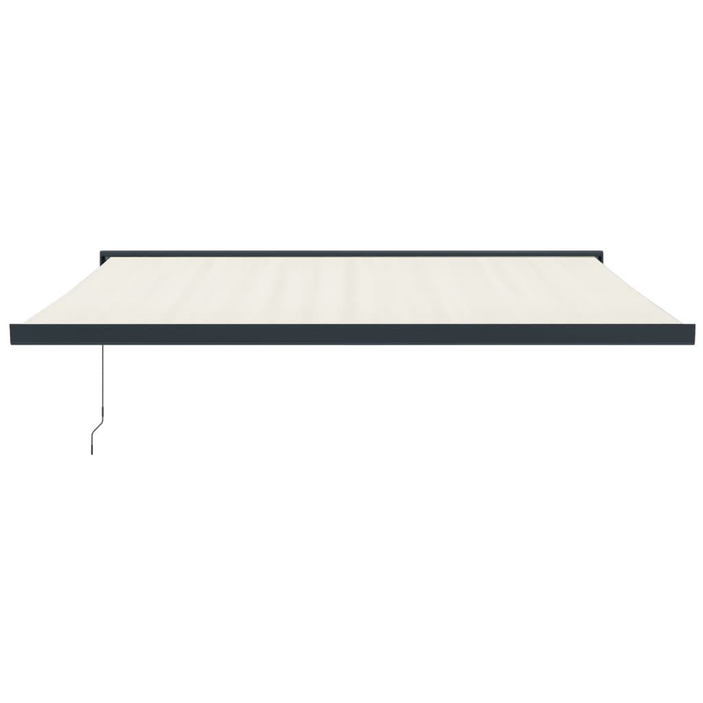 Toldo retrátil 4,5x3 m tecido e alumínio cor creme - Image 2