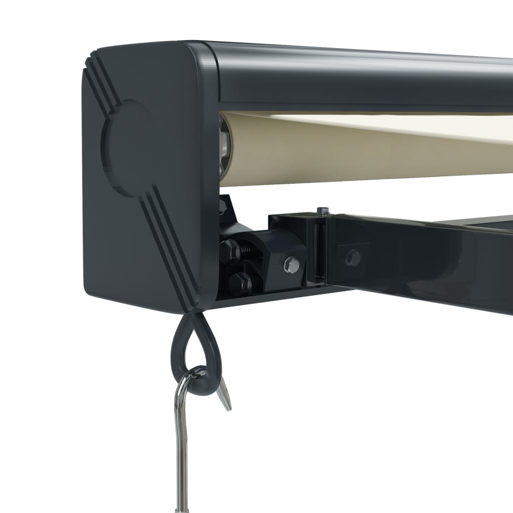 Toldo retrátil 4,5x3 m tecido e alumínio cor creme - Image 6