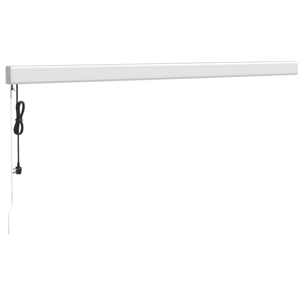 Toldo retrátil 4x3 m tecido e alumínio azul e branco - Image 5