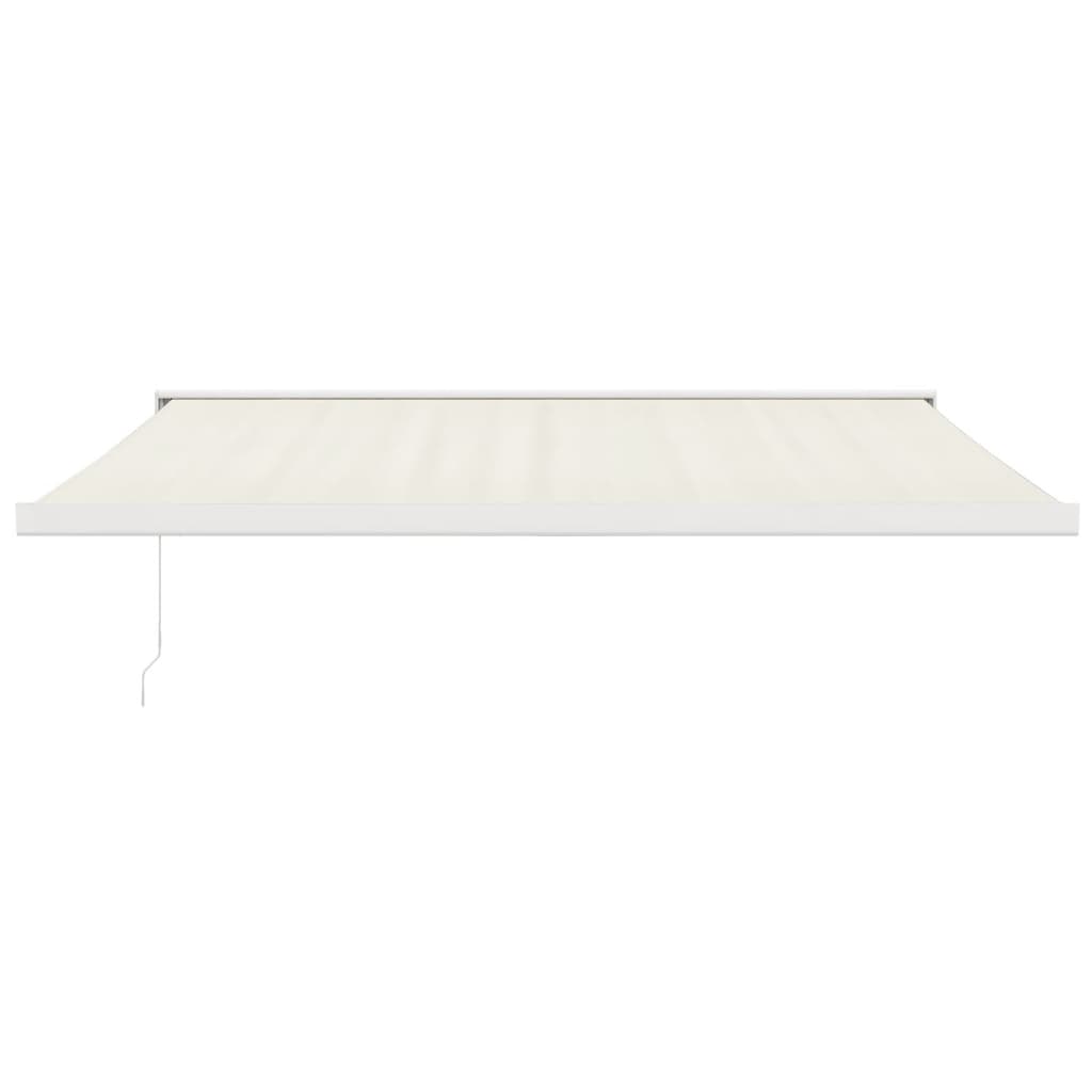 Toldo retrátil 4x3 m tecido e alumínio cor creme - Image 2