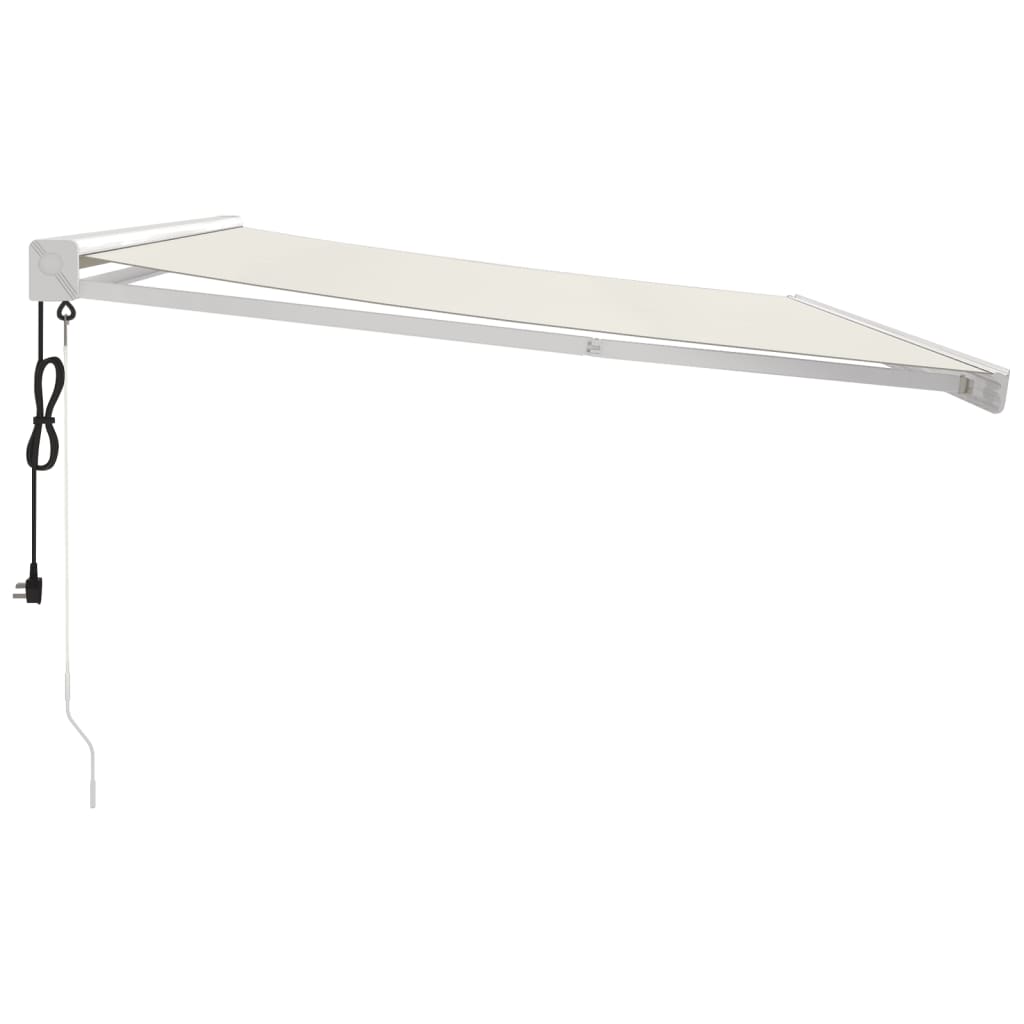 Toldo retrátil 4x3 m tecido e alumínio cor creme - Image 3