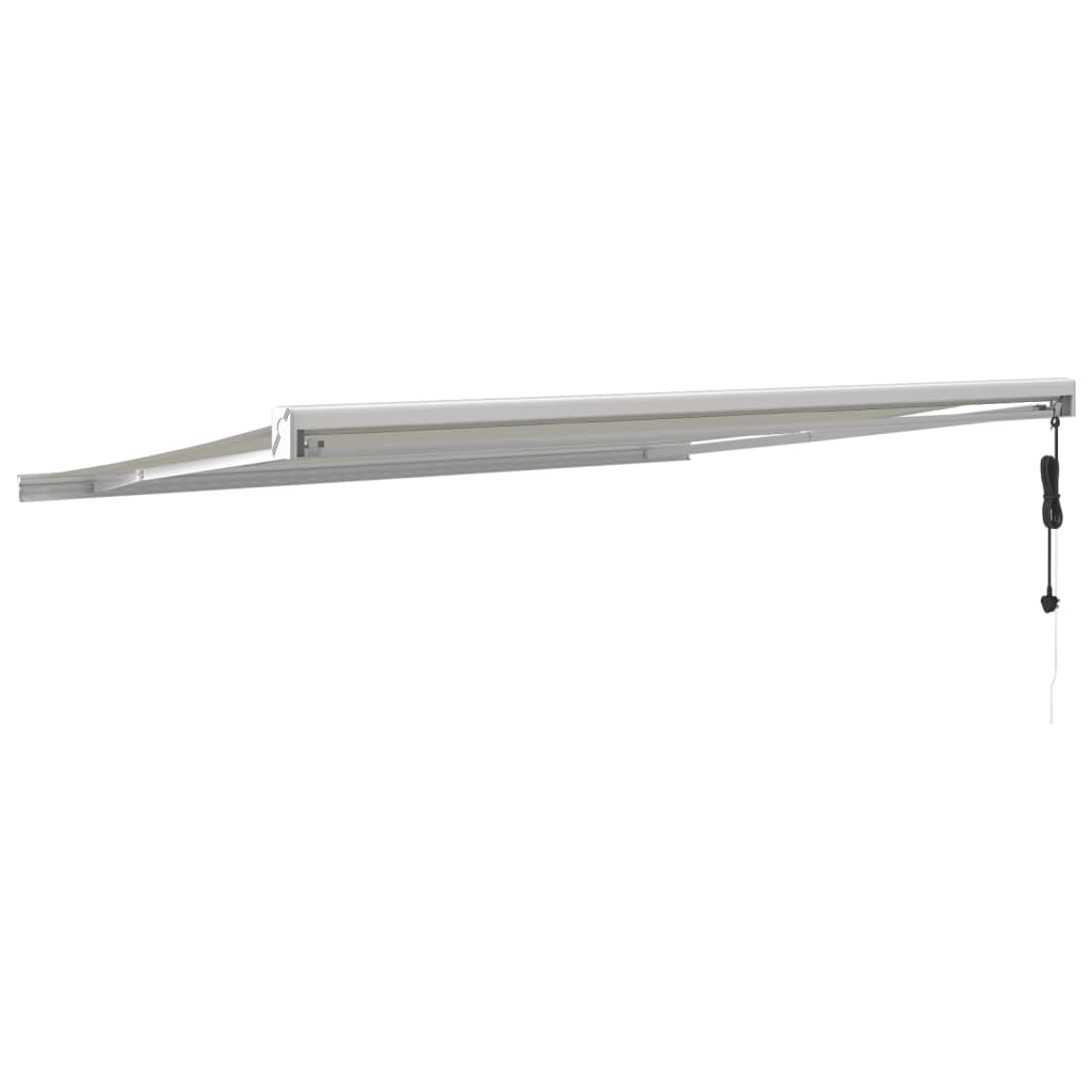 Toldo retrátil 4x3 m tecido e alumínio cor creme - Image 4
