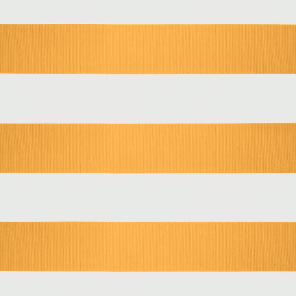 Toldo retrátil 5x3 m tecido e alumínio amarelo e branco - Image 8
