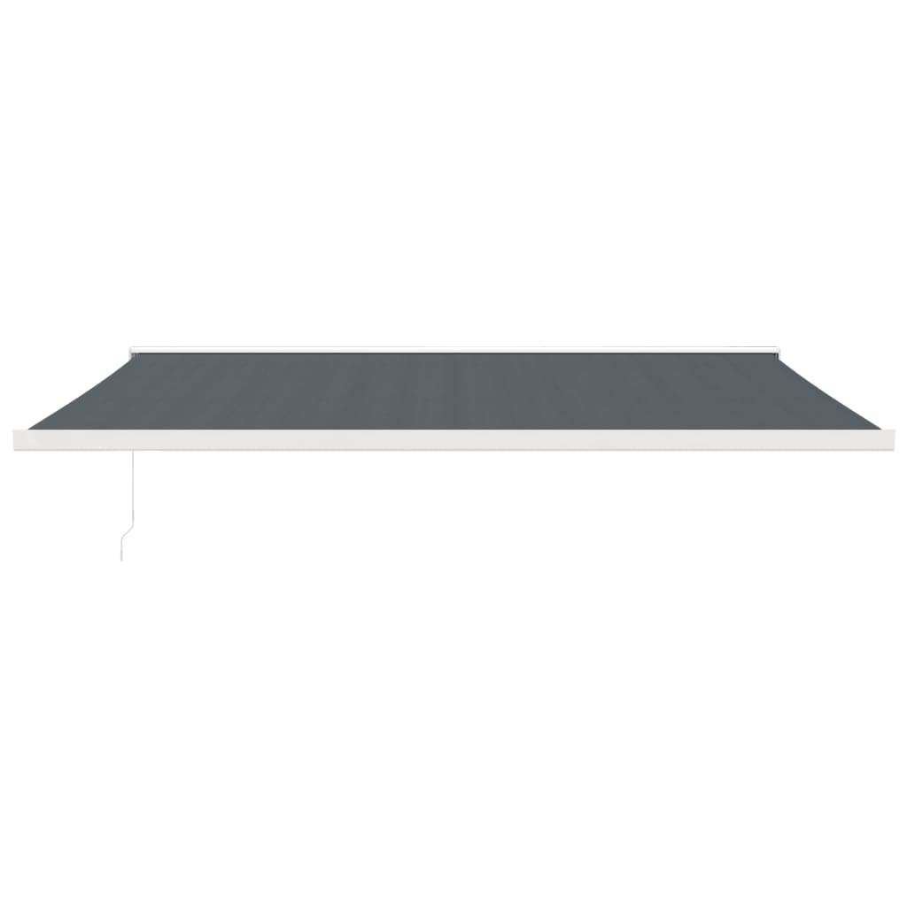 Toldo retrátil 5x3 m tecido e alumínio antracite - Image 2