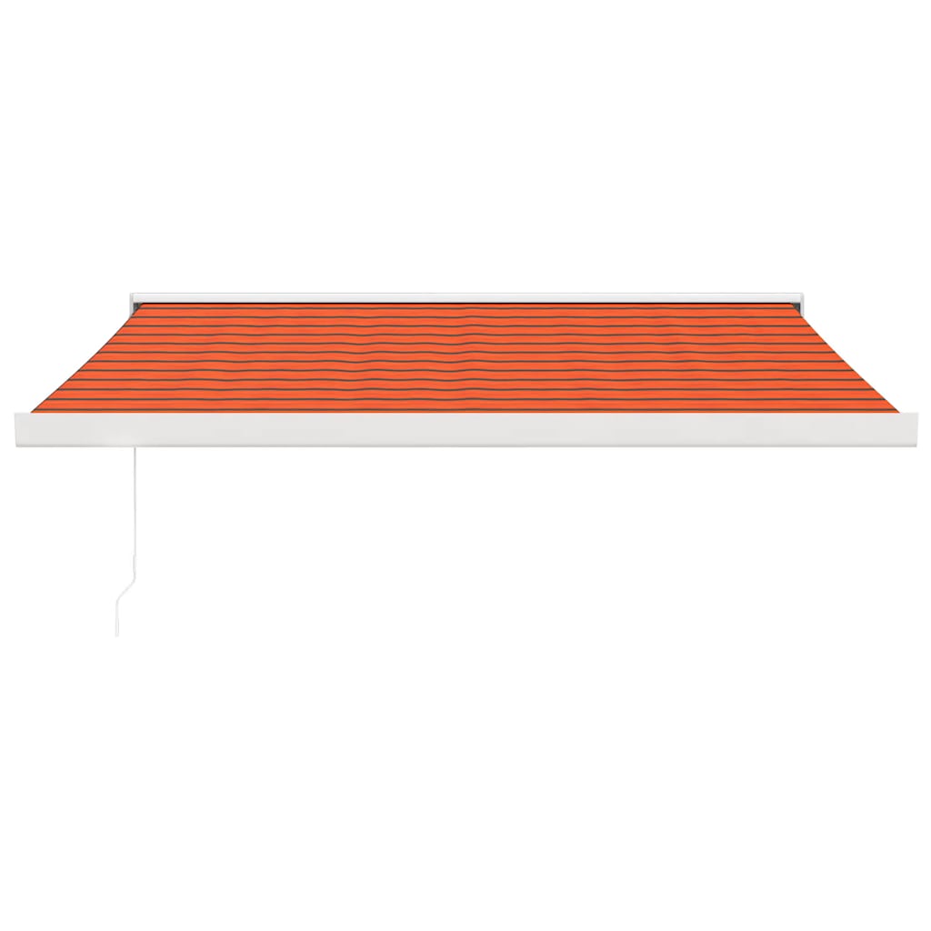 Toldo retrátil 3,5x2,5 m tecido e alumínio laranja e castanho - Image 2