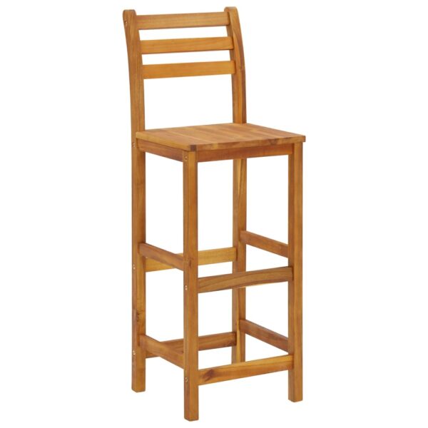 Conjunto de bar para jardim 3 pcs madeira de acácia maciça - Image 4