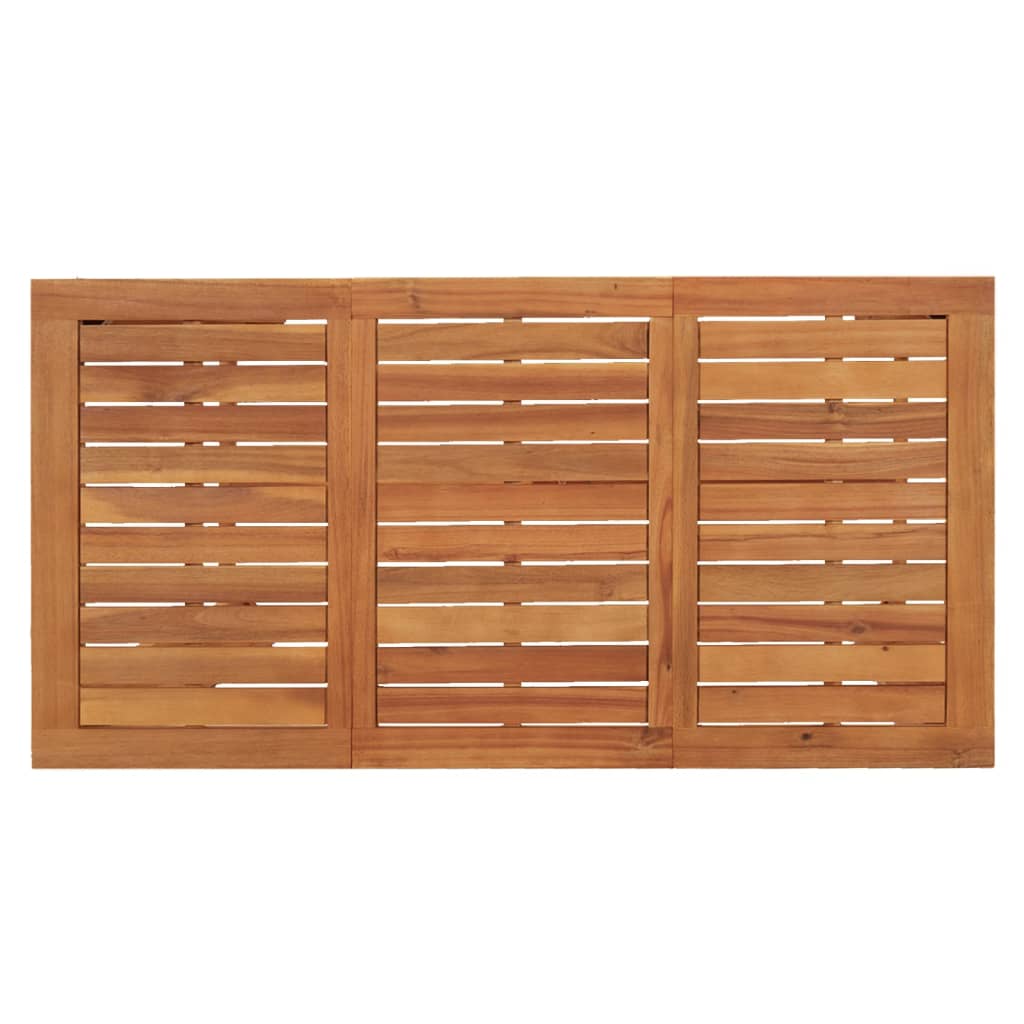 7 pcs Conjunto de bar para jardim madeira de acácia maciça - Image 6