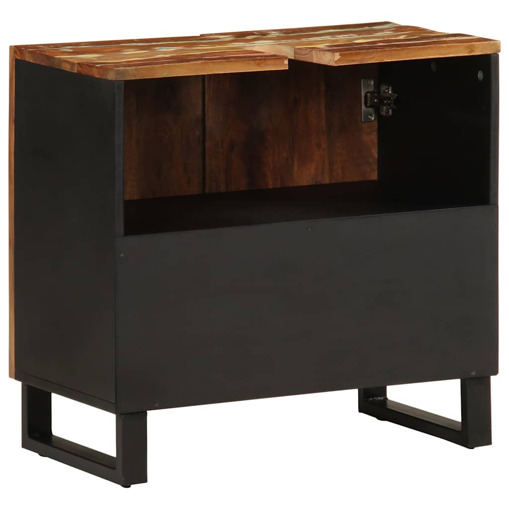 Móvel de lavatório 62x33x58 cm madeira recuperada e derivados - Image 5