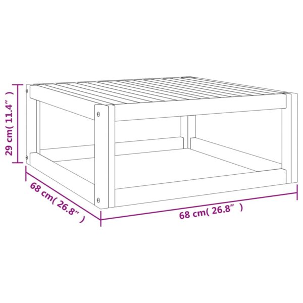 Mesa de centro 68x68x29 cm madeira de acácia maciça - Image 6