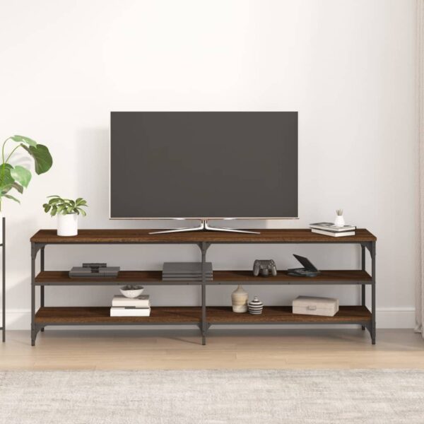 Móvel p/ TV 160x30x50 cm derivados de madeira carvalho castanho - Image 2